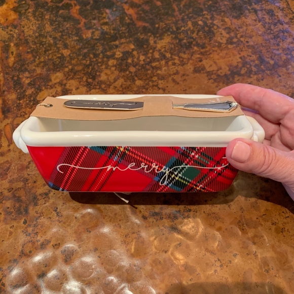 NWT - Mudpie Tartan Mini Loaf Set - Picture 2 of 8